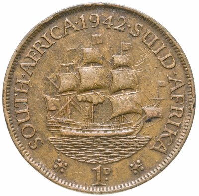 купить ЮАР 1 пенни 1942