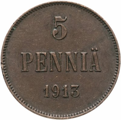 купить 5 пенни 1898-1917, монета для Финляндии