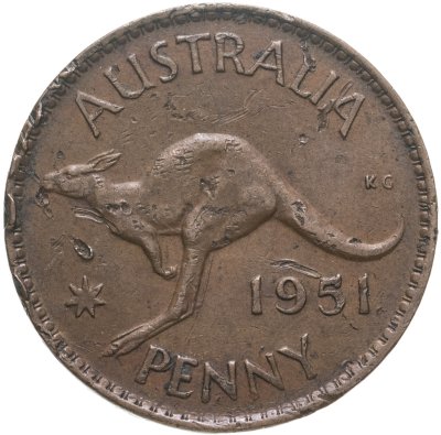 купить Австралия 1 пенни (penny) 1951