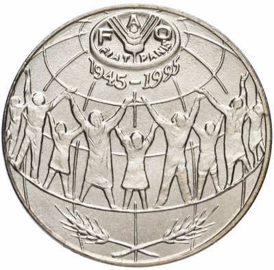 купить Андорра 25 сантимов (centimes) 1995 "50 лет Продовольственной программе (ФАО)"