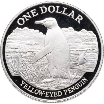 купить Новая Зеландия 1 доллар (dollars) 1988 Proof Великолепный пингвин
