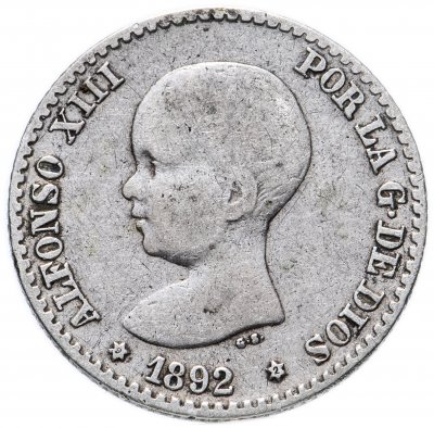 купить Испания 50 сентимо 1889-1892 год (Альфонс XIII)