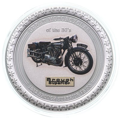 купить Острова Кука 2 доллара (dollars) 2007 "Мотоциклы - Brough Superior SS100"