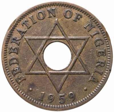 купить Британская Нигерия 1 пенни (penny) 1959