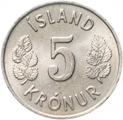 купить Исландия 5 крон (kronur) 1969-1980, случайная дата