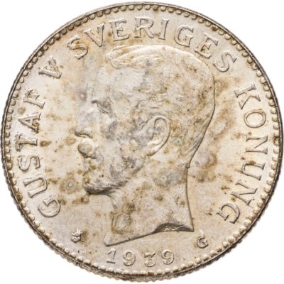 купить Швеция 2 кроны (kronor) 1939