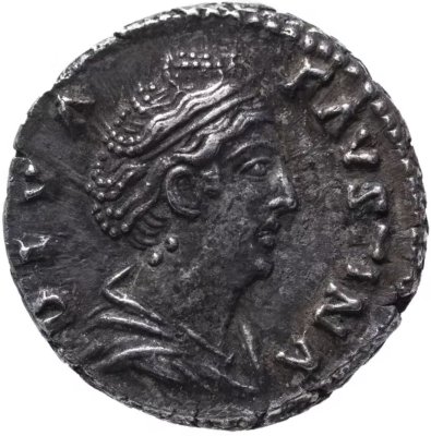 купить Римская империя, Фаустина Старшая, жена Антонина Пия, 141-161 годы, Денарий. (Этернитата) персонификация Вечности