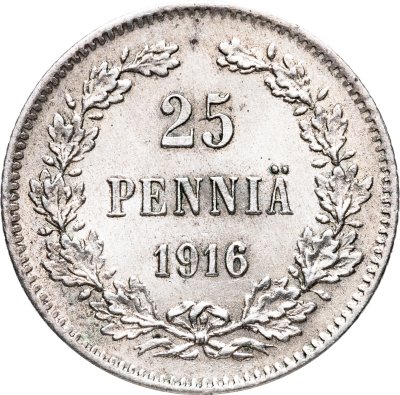 купить 25 пенни (pennia) 1916 S Российская Финляндия