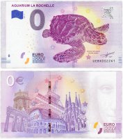 Купить 0 евро (euro) «Аквариум Ля-Рошель» 2018 3-серия (UE BX-3)