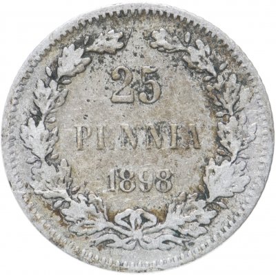 купить 25 пенни 1898 L, монета для Финляндии