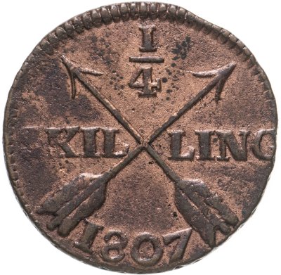 купить Швеция 1/4 скиллинга 1807