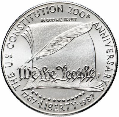 купить США 1 доллар (dollar) 1987 P "200 лет конституции"