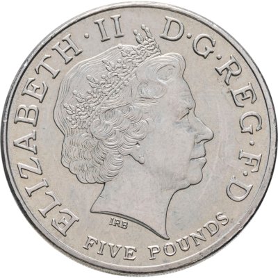купить Великобритания 5 фунтов (pounds) 2004 "100 лет Англо-французскому «сердечному соглашению» (Антанта)"