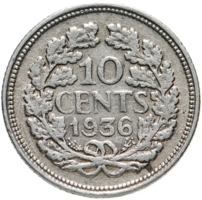 купить Нидерланды 10 центов (cents) 1936