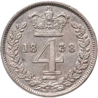 купить Великобритания 4 пенса 1838 Маунди