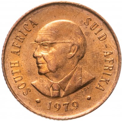 купить ЮАР 2 цента (cents) 1979 "Окончание президентства Николааса Дидерихса"