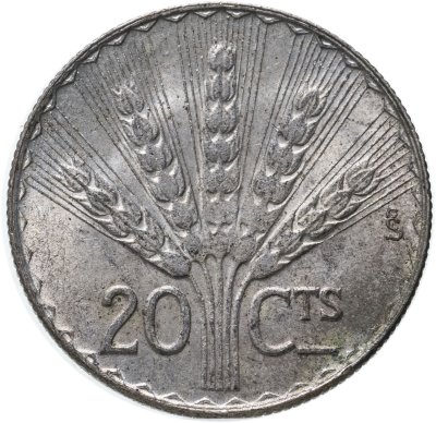 купить Уругвай 20 сентесимо (centesimos) 1942