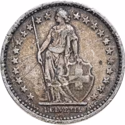 купить Швейцария 2 франка (francs) 1911-1944