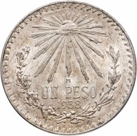 купить Мексика 1 песо (peso) 1938 год
