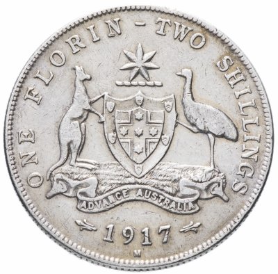 купить Австралия 1 флорин - 2 шиллинга (florin, shillings) 1917