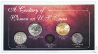 Купить США набор монет 1907-2003 "Женщины на монетах" (в футляре)