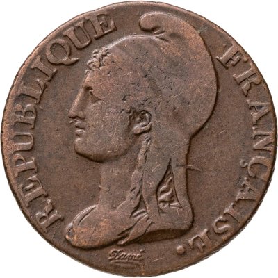 купить Франция 5 сантимов 1795-1796, 4 год республиканского календаря