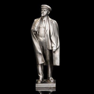 купить Скульптура "Ленин в плаще", силумин, СССР, 1950-1970 гг.