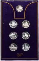Купить Набор монет 1 Рубль 1997 в честь 850-летия г. Москвы Proof (6 монет в буклете, с жетоном)