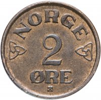 Купить Норвегия 2 эре (ore) 1952-1956