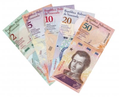 купить Венесуэла набор 5 банкнот 2018 года (2, 5, 10, 20 и 50 боливаров) UNC