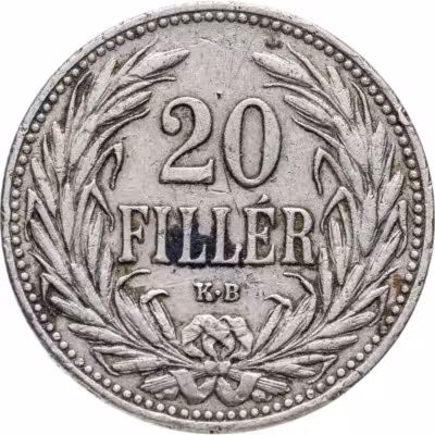 купить Венгрия 20 филлеров (filler) 1908