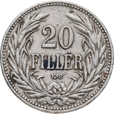 купить Венгрия 20 филлеров (filler) 1908