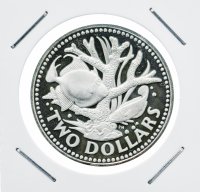 Купить Барбадос 2 dollars (доллара) 1973