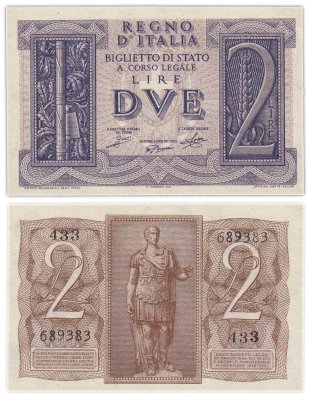 купить Италия 2 лиры 1939