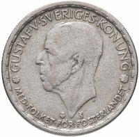 Купить Швеция 1 крона 1946
