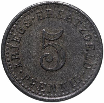 купить Германия (Крефельд) нотгельд 5 пфеннигов 1917