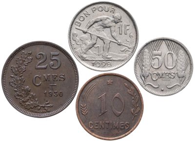 купить Люксембург набор монет 1928-1930 (4 штуки)