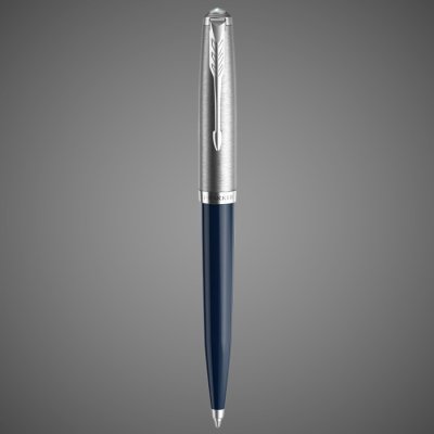 купить Шариковая ручка Parker 51 CORE MIDNIGHT BLUE CT, стержень: M, цвет чернил: black, в подарочной упаковке., Металлы: нержавеющая сталь, палладий, смола акриловая, 2026 г.