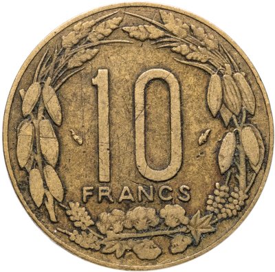 купить Центральная Африка (BEAC) 10 франков (francs) 1975
