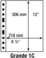 купить Лист Leuchtturm (Германия) формата GRANDE 1C на 1 бону (216х306)