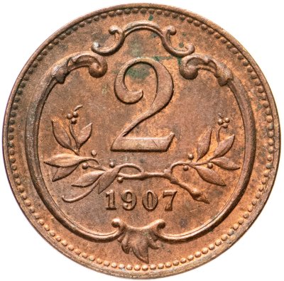 купить Австрия 2 геллера 1907