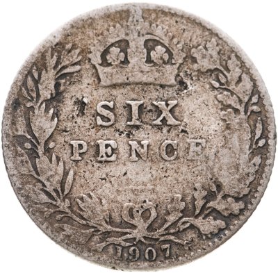 купить Великобритания 6 пенсов (pence) 1907