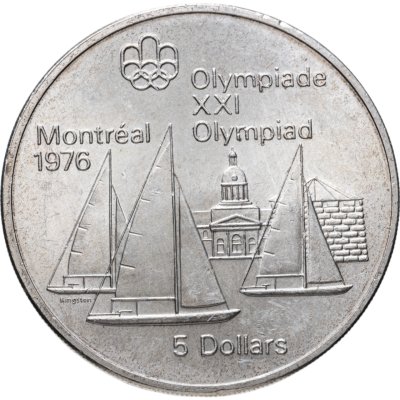 купить Канада 5 долларов (dollars) 1973 XXI летние Олимпийские Игры, Монреаль 1976 - Яхтинг в Кингстоне