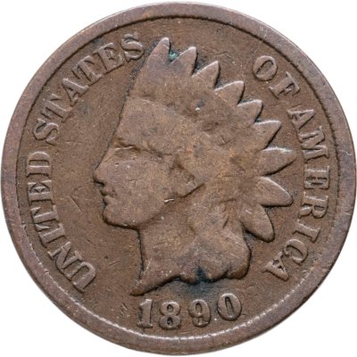 купить США 1 цент 1890 "Indian Head Cent"