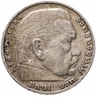 купить Германия Третий рейх 5 рейхсмарок (reichsmark) 1935 Гинденбург