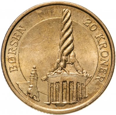 купить Дания 20 крон (kroner) 2003 "Башня Фондовой биржи Борсен, Копенгаген"