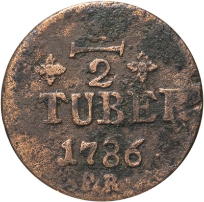 купить Германия, герцогство, Юлих-Берг 1/2 стювера (stuivers, стубера) 1786