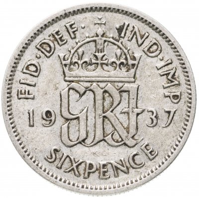 купить Великобритания 6 пенсов (pence) 1937