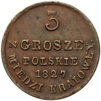 Купить 3 гроша 1827 года IB