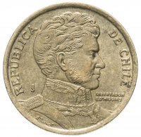 купить Чили 10 песо (pesos) 1998-2017 Бернардо О'Хиггинс